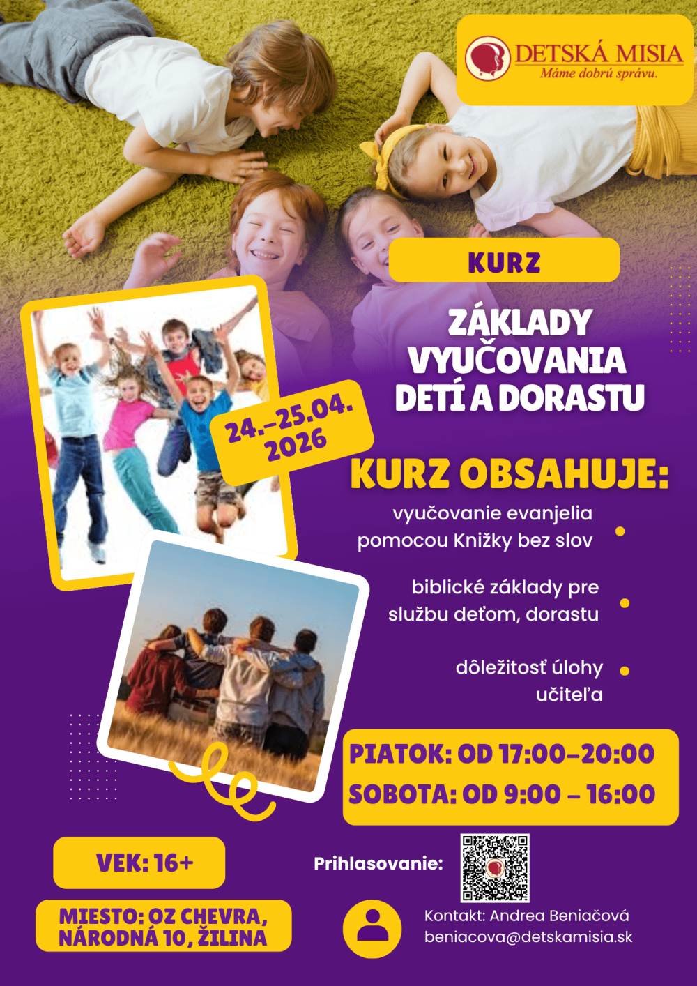 24.-25.4.2026, Základy vyučovania detí a dorastu