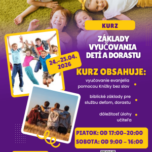 24.-25.4.2026, Základy vyučovania detí a dorastu